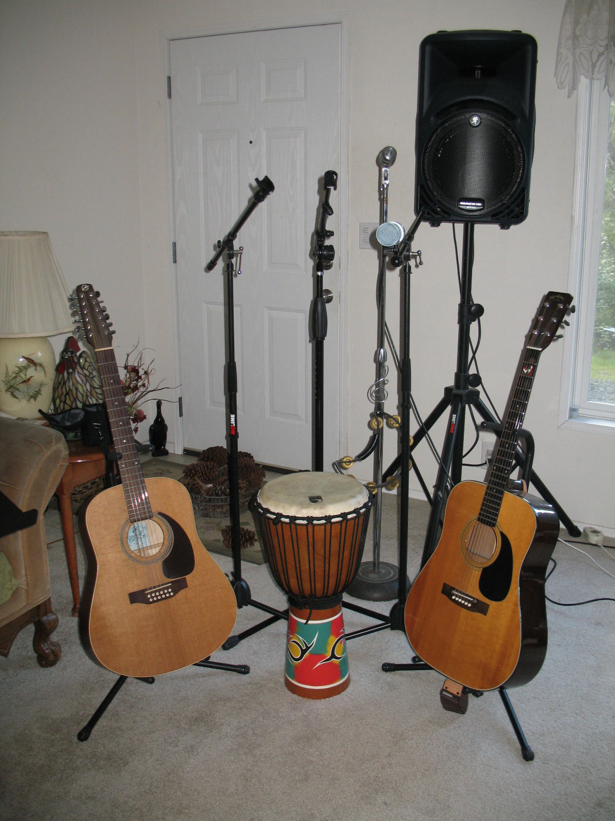 mic stands  instruments